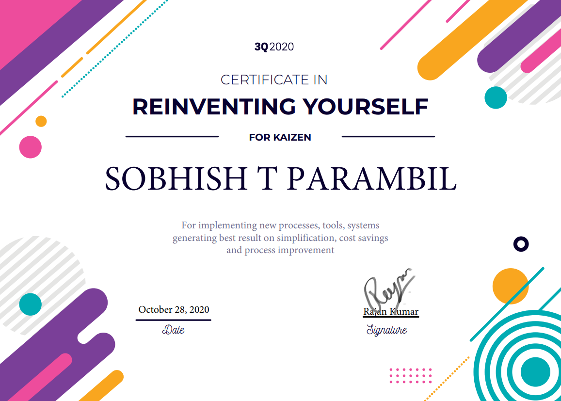 Sobhish award and recognition 1