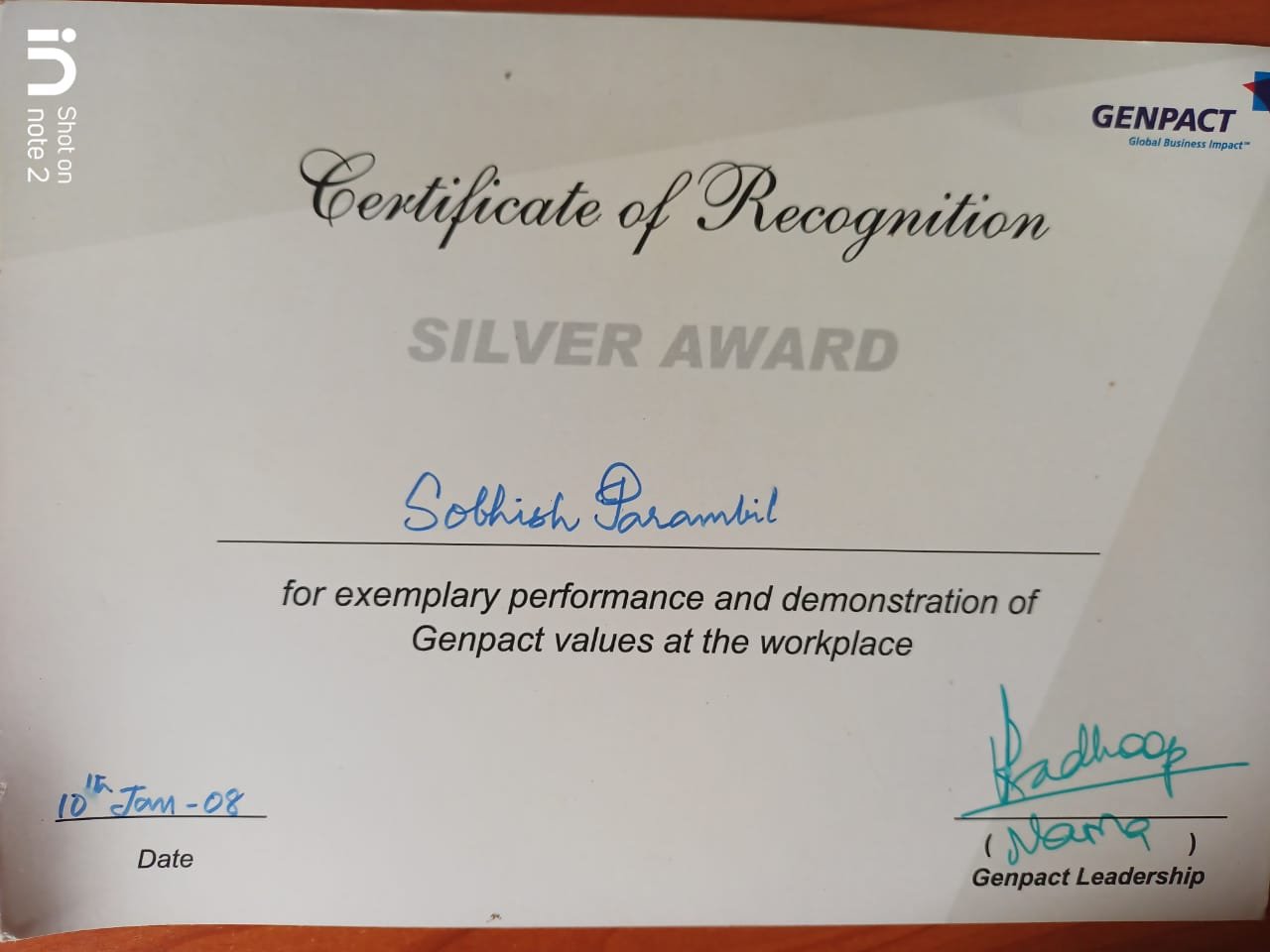 Sobhish award and recognition 3